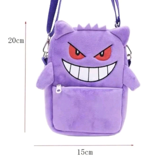 NWOT Pokémon Gengar Ghost Crossbody Bag Purse - Picture 3 of 3